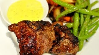 Lamb Loin Chops with Rosemary and Garlic Aioli [upl. by Oskar878]