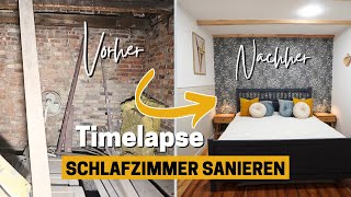 Timelapse  Nach 5 Jahren Hauskauf endlich ein SCHLAFZIMMER [upl. by Leis]