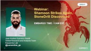 Threat Review Webinar The Shamoon 20 – a new wave of wiper attacks [upl. by Nalani452]