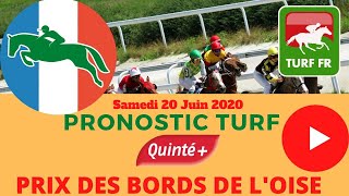 Minute Quinté TURF FR  PRIX DES BORDS DE LOISE  Samedi 20 Juin 2020  COMPIÈGNE 🏇🏻 PMU 206424 [upl. by Attelra]