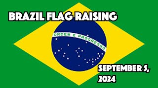 Brazilian Flag Raising 2024 [upl. by Eoin783]