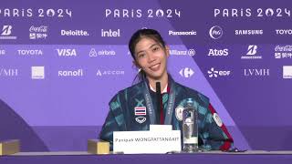 Thailands Panipak quotTennisquot Wongpattanakit defends taekwondo womens 49kg title｜Paris 2024｜Olympics [upl. by Aihsenot]