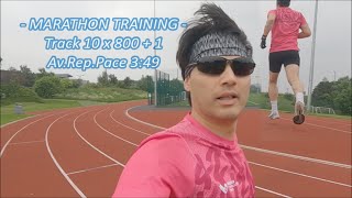 Marathon Training  Happy 800s  Faster Day [upl. by Elexa]