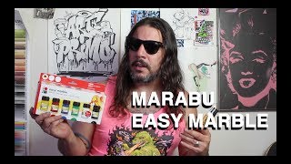 ArtPrimo Presents Marabu Easy Marble  Liquid Chrome [upl. by Aikram]