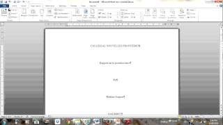 2 Comment faire une page titre [upl. by Tseng]