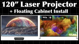 How to install a 120” Laser TV Projector [upl. by Ahseiuqal]