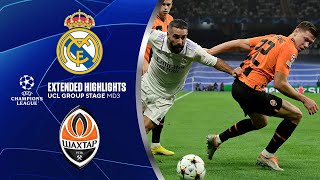 Real Madrid vs Shakhtar Donetsk Extended Highlights  UCL Group Stage MD 3  CBS Sports Golazo [upl. by Pownall778]