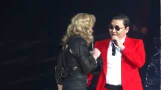 Madonna And Psy  MDNA Give It 2 Me  Gangnam Style  Music  Madison Square Garden [upl. by Wald]