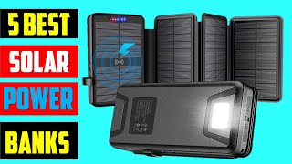 ✅Top 5 Best Solar Power Banks In 2024  Best Solar Power Banks Reviews Of 2024  To Buy [upl. by Ahsit]