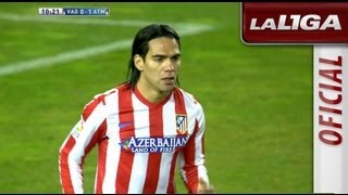 Gol de Falcao 01 en el Real Valladolid  Atlético de Madrid  HD [upl. by Franzoni176]