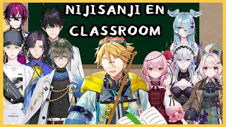 【NIJISANJI EN CLASSROOM】HOW WOULD EN BE IN SCHOOL TOGETHER【NIJISANJI EN  Yu Q Wilson】 [upl. by Odlawso540]