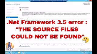 net Framework 35 Installation error quotThe Source Files Could Not Be Foundquot🤔Step by step solution [upl. by Heidy809]