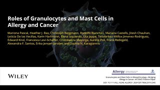 Roles of Granulocytes and Mast Cells in Allergy and Cancer [upl. by Dorcas]