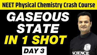 GASEOUS STATE in 1 Shot  All Concepts Tricks amp PYQs  Physical Chemistry Crash Course  UMEED [upl. by Llig]