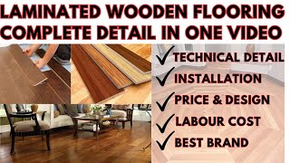 Laminated Wooden Flooring Rate Labour Cost l Installation Processwoodenflooring laminateflooring [upl. by Eahcim933]