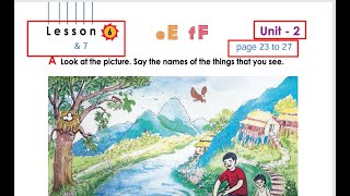 Class 1 english unite 2  lesson 6 amp7 page 23 to 27 class1 [upl. by Nyvar312]