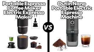 Portable Espresso Coffee Maker vs Outin Nano Portable Electric Espresso MachineWhich One Is Better [upl. by Nanoc822]