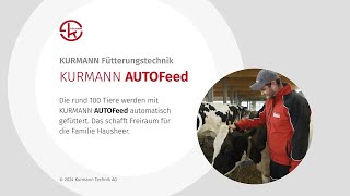 Automatisches Fütterungssystem KURMANN AUTOFeed bei Familie Hausheer Müswangen LU [upl. by Laurita]