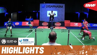 Finals are just one step away for GideonSukamuljo and JomkohKedren at the HYLO Open 2021 [upl. by Hairim]