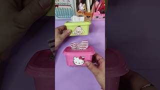 Mini tissue Box Making From Butter Boxtissueboxbutterboxminitissuebox [upl. by Enelrahc]