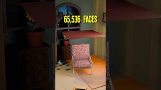 Cloth Simulation on a Chair From 1 Face to 65536 blender blender3d [upl. by Ahsitel860]