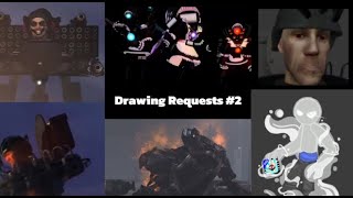 Drawing requests from Skibidi toilet servers 2  random funny clips [upl. by Thorfinn]