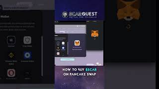 How to buy Scar on Pancake Swap ScarQuest Web3 Crypto Metaverse [upl. by Rellia]