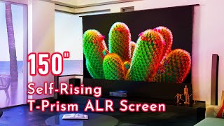 SCREENPRO Floor Rising TPrism ALR featured UST Projector Projection Screen [upl. by Gideon753]