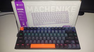 TECLADO MECÂNICO que custa APENAS 100 REAISUNBOXING e REVIEW do MACHENIKE K500A B84 [upl. by Pallaton501]