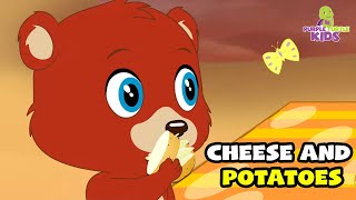 Cheese and Potatoes  Purple Turtle Nursery Rhymes amp Kids Songs [upl. by Airamalegna]