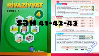 4CÜ SİNİF RİYAZİYYAT DƏRSLİK SƏH 414243 1Cİ HİSSƏ [upl. by Lerner]