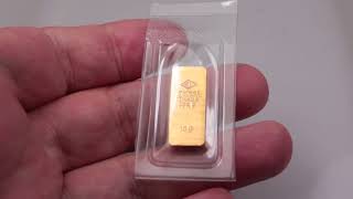 DEGUSSA 10 gram Gold Bar [upl. by Oijres803]