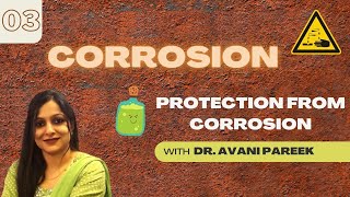 Protection from corrosion l sacrificial anodic protection l cathodic coating l Dr Avani pareek [upl. by Airotal]