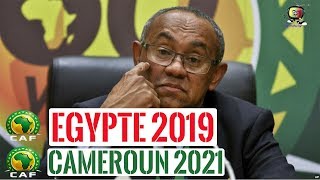 POINT DE PRESSE  AHMAD AHMAD CAN 2019 attribuée à lEGYPTE et celle de 2021 au CAMEROUN [upl. by Nnyre]