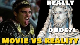 The Gladiator Commodus vs The REAL Commodus [upl. by Esnohpla]