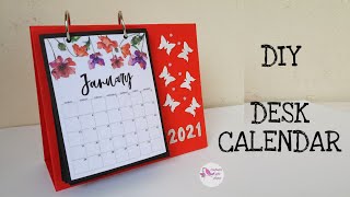 DIY Desk Calendar  How to make Desk Calendar  DIY Calendar  Handmade Calendar  Cute Calendar [upl. by Noedig629]