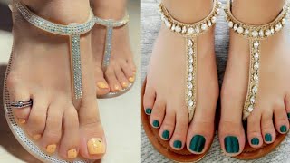 Stylish stunning 💖💝 elegant designs of best pedicures💕💞toesfashion 🌺🌼 2024 [upl. by Retsbew203]