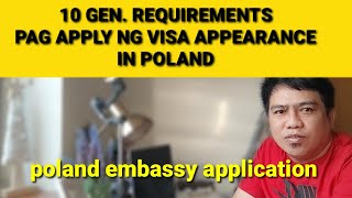 POLAND VISA APPLICATION REQUIREMENTS polandembassy travelineurope travelineurope ofw [upl. by Crispen]