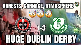 Matchday Vlog  Bohemians 13 Shamrock Rovers  Arrests Carnage Brilliant Atmosphere 🔥🔥🔥 [upl. by Ardnola603]