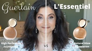 Guerlain LEssentiel High Perfection Foundation vs Natural Glow Foundation [upl. by Stutsman]