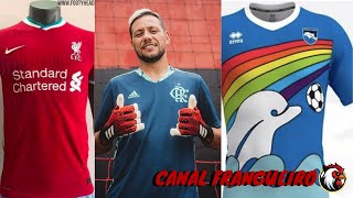 NOVAS CAMISAS DO LIVERPOOL ADIDAS LANÇANDO PARA GOLEIROS E NOVIDADES NA ITÁLIA [upl. by Onavlis]