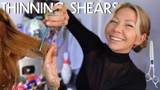 how to use thinning shears  2024 [upl. by Kinnie]