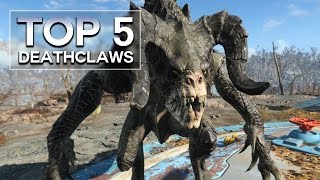 Fallout 4  Top 5 Deathclaw Encounters [upl. by Gnut]