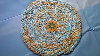 Old clothes recycling ideas l how to make Door matrugtable matcarpet how to make simple rag rugs [upl. by Jola]