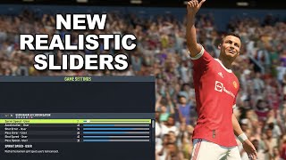 NEW FIFA 22 Realistic Sliders Settings [upl. by Marcellus]