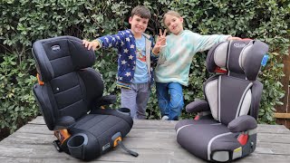 Chicco KidFit® ClearTex® Plus 2in1 Booster Seat Review [upl. by Gundry]