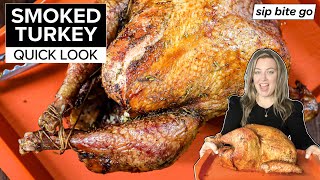 Traeger Smoked Turkey Recipe  NO BRINE [upl. by Hawk]