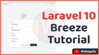 Laravel Breeze  Breeze Laravel  Laravel Breeze Tutorial  Laravel Breeze Install  Laravel 10 Auth [upl. by Lesab936]