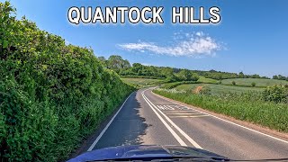 Bridgwater to Watchet in 4K Bristol Road Quantock Hills [upl. by Ahsain491]