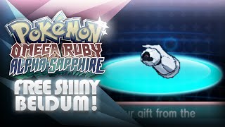 Pokemon Omega Ruby Alpha Sapphire  How To Get Shiny Beldum Mystery Gift  Mootypwns [upl. by Anawed820]